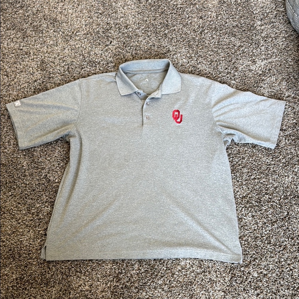 OU Gray Polo Shirt